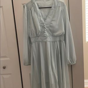 Teal light dress